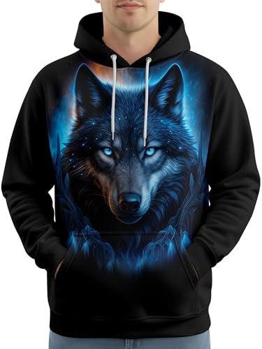 Image of PAGYMO Graphic Hoodies for Men Funny Novelty Pullover Hooded Sweatshirt