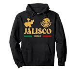 Jalisco Mexico with Mexican Emblem, Jalisco Pullover Hoodie