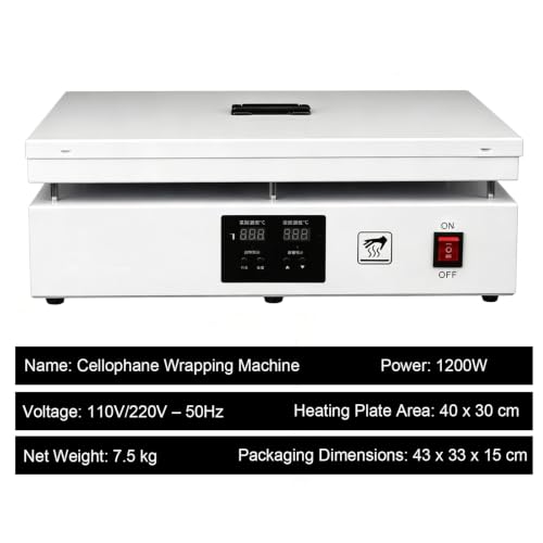 Envolvedora de celofán: evite empaques defectuosos con el control térmico de pantalla dual 3