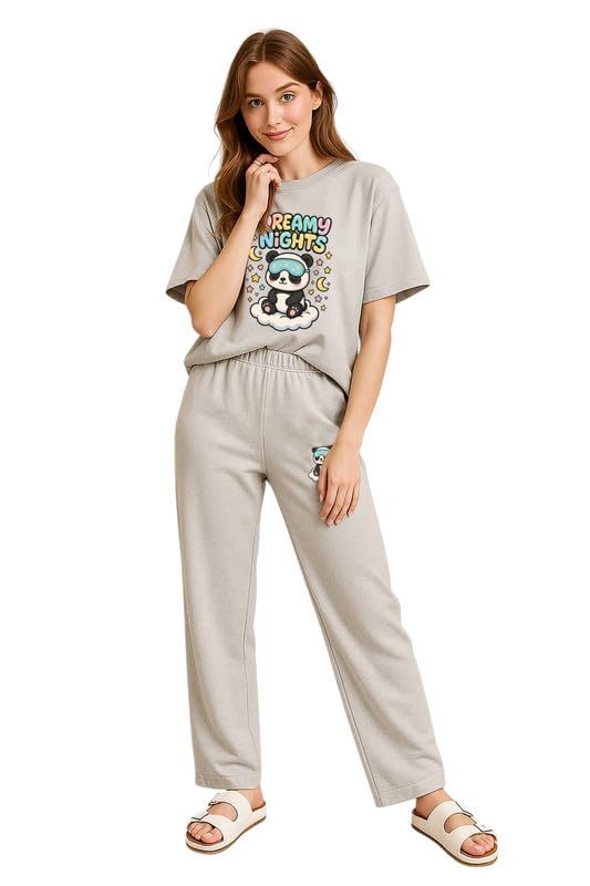 my swag Womens Cotton Night Suit | T-Shirt and Lower | Summer and Winter Sleepwear-picture-32