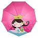 VON LILIENFELD® Paraguas Motivos Infantil Princesa con Rana Cuento Decoración Niños Niñas...