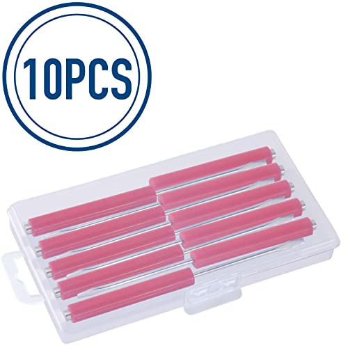 Pocket Screwdriver With Magnet 10Pcs Mini Magnetic Pocket Flathead Screwdriver With Clips –Slotted Screwdriver Set For Automotive Technicians, Mechanicians, Electricians – Red #TOP6