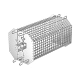  Texas Club Disque de cuisson réglable en acier inoxydable pour tournebroche, panier pour rôtissoire  Accessoires barbecue, panier pour rôtissoire, cuisson mains libres, 350x190x190mm
