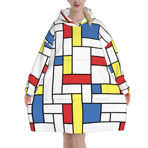 Sweat flanelle Mondrian pour ne plus jamais avoir froid sur votre canapé