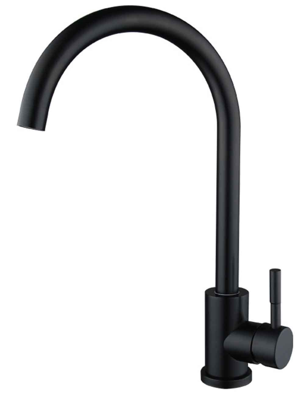 BEONEKitchen Faucet Tap, BEONE Kitchen Tap Faucet, Kitchen Sink Hot And Cold Water Faucet, Two-Way Sprayer, Single Handle Faucet, 360 Degree Rotating (C Style, Black)