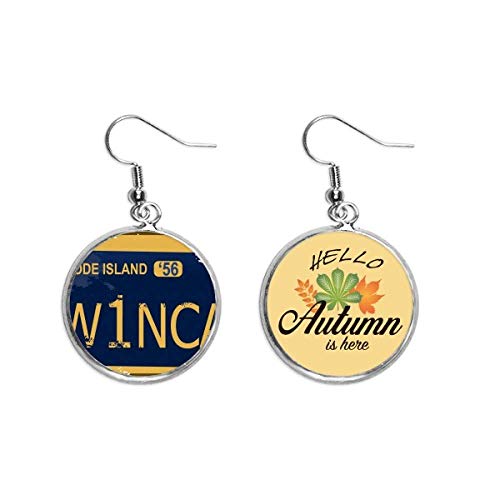 Colgante de hojas otoñales estilo coche americano, regalo original de joyas