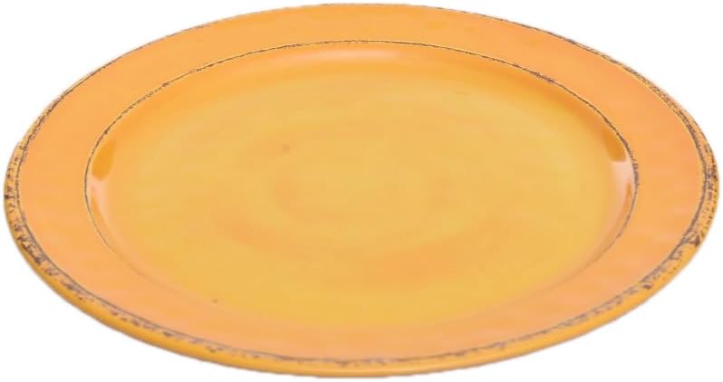 கோணல் view of Pujadas 28 cm yellow melamine plate