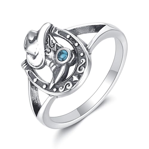 Bague fer à cheval argent 925 anti-allergie taille 8 pour peau sensible