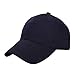 Produktbild Qchomee Kinder Unisex Snapback Cap Junge Basecap Kappe Baseballcap Bauwolle Kindercap Sommercap Größenverstellbar für Kinder Bindemütze Babymütze Jungen Mädchen Mütze Hut Fashion (Navy)