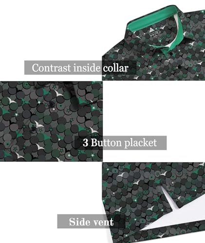ZITY Men's Print Golf Shirt