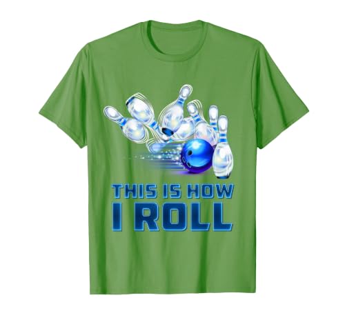 This is How I Roll Bowling T-Shirt, Men, Grass Green, Small
