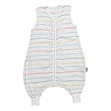 Suficiente espacio para que se arrugue: mediante un saco de dormir con pies, los niños obtienen la máxima libertad de movimiento sin perder calor. Cremallera con protector de barbilla para poner y quitar fácilmente.