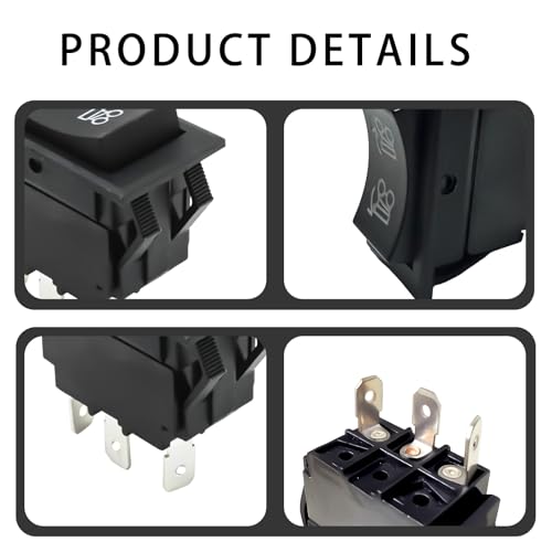 Image of Power Lift Rocker Switch AM116712 AM121387 Compatible with John Deere Gator 1445, 1735, 850D, 550, 855D, 625i, 825i, 6x4, 4x4