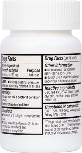 Image of HealthA2Z Gas Relief Simethicone 250mg, Fast Gas & Bloating Relief, Relieve Symptoms Naturally, 100 Softgels (Pack of 2)
