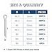 Tugermoola 230PCS 13 Sizes Cotter Pin Assortment Kit 304 Stainless Steel R Shaped Cotter Pins and Hairpin Split Pin Fastener Clips OLA016