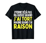 tee shirt vieux machin Léger, Coupe classique, manche à double couture et ourlet à la base