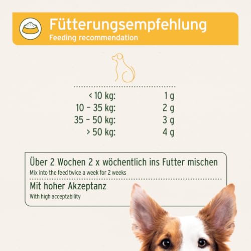 AniForte WermiX für Hunde 250g - Natürliche Kräuter, seit 10 Jahren bewährte Alternative, Unterstützung durch Saponine, Bitterstoffe, Thymian, Wermut & Salbei