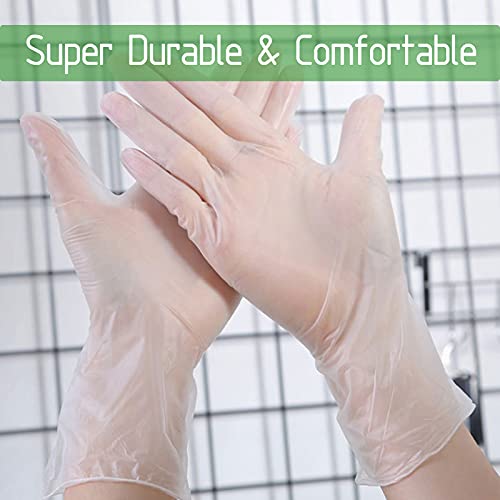 Dr.greenpanda Xl 1000Pcs Great Value Pack Clear Vinyl Disposable Gloves Food Safe Food Service Food Prep Food Handling Cooking Cleaning Multipurpose Light Work Latex Free Powder Free Non-Sterile #TOP4