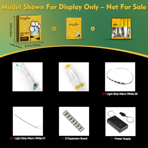 LocoLee Light kit Compatible with Lego 43011 Lionel Messi -Soccer Highlights (Not Actual Model Only Lights) LED Lighting Accessories for Lego Editions Display Collectors by LocoLee - Used condition - Image 9