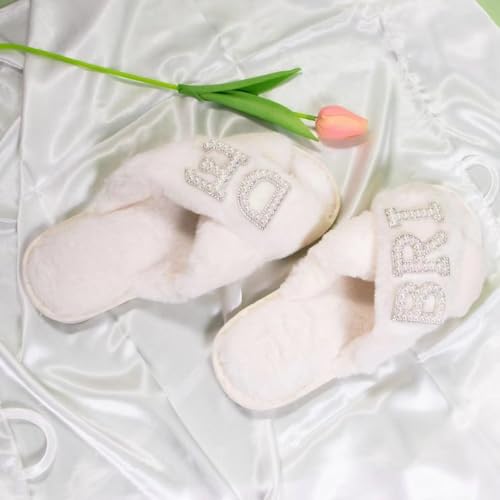 Bridesmaid Gifts，Bachelorette Party Favors，Bridal Shower Gifts，Wedding Gifts，Bride Slippers4