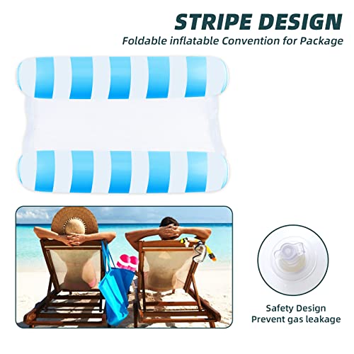 2 Pack Pool Floats For Adults, Pool Lounger Swimming Pool Raft Floating Chair, Fun Mermaid, Pong Float, 4 In 1 Hammock Style… #TOP3