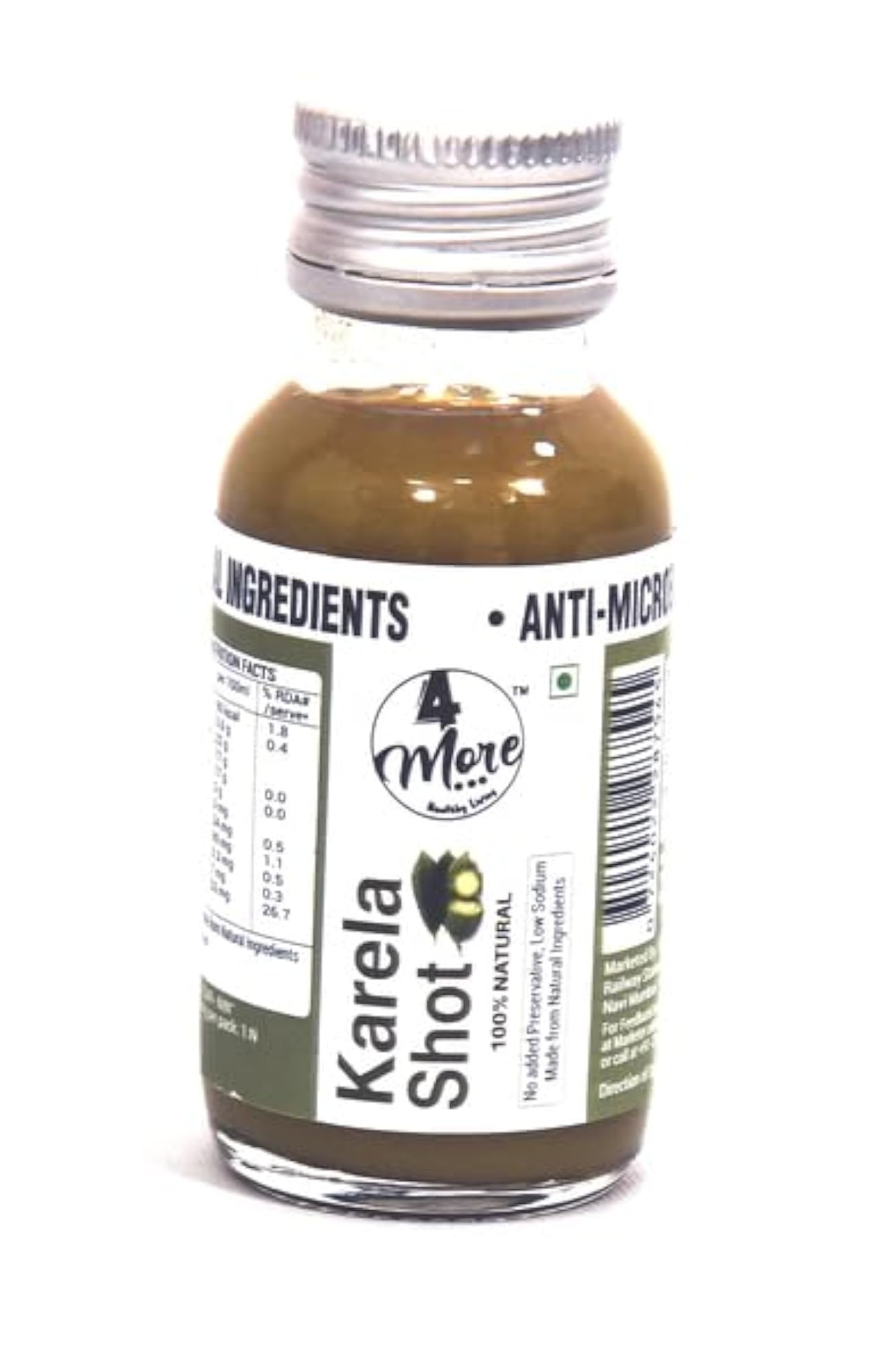 4More Healthy Karela Shot Pure Natural Juice