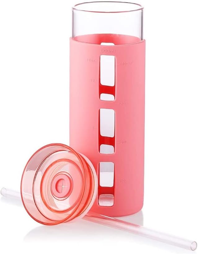 コップ シリコンガラスボトルシンプルウォーターボトルエコ  