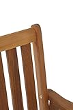 greemotion Gartenstuhl Borkum Outdoor-Stuhl mit Armlehne Gartensessel aus Akazie massiv - 6