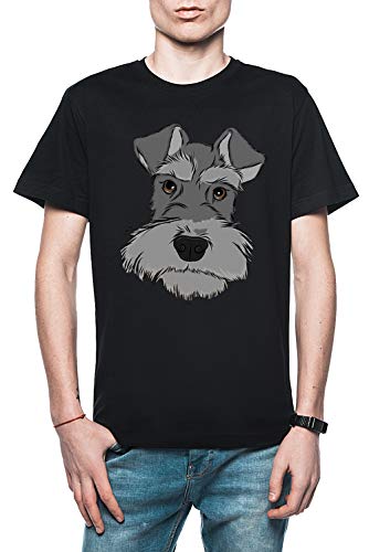 Rundi Adorabile Miniatura Schnauzer Uomo T-Shirt