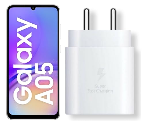 Image of 25W C-Type Super Fast Adapter Compatible with Samsung Galaxy A05 Super Fast Charger Adapter for S24 /S23 /S23 fe /S22 /S21 /21 fe /S20 /M14 /M33 /M13 /M35 /M05 /A14, A15 /S24 fe /A16 5g, White