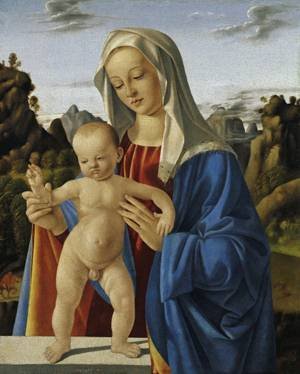 Peinture à l'huile Marco Basaiti Madonna with Child haute qualité