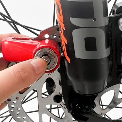Cadeado Com Chave Trava Para Disco Freio Tranca Moto E Bike Bicicleta Antifurto Universal Bloqueio A