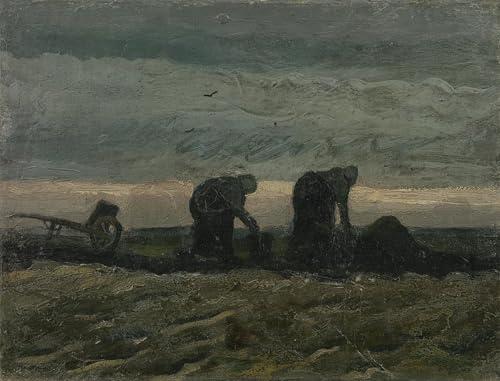 Pinturas Murales Van Gogh Due donne nella brughiera Carteles 60x90cm