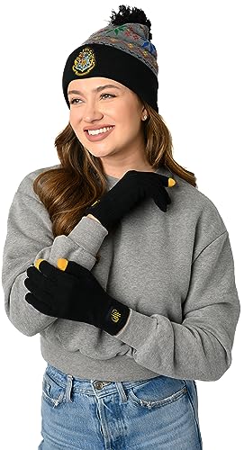 Bonnet et Gant Harry Potter Poudlard tricot hiver unisexe accessoires vêtements adulte