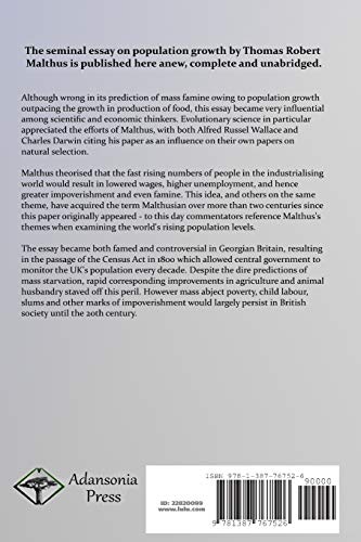An Essay on the Principle of Population