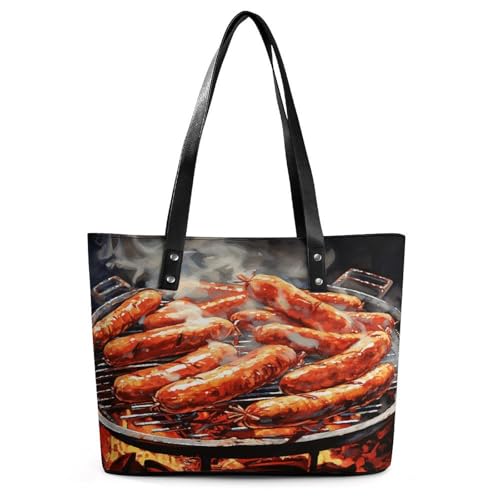 Sausage on Fire �g�[�g�o�b�O �����p �J�W���A���n���h�o�b�O �▭�ȃg���x���V�����_�[�o�b�O �t�@�b�V�����z�[�{�[�o�b�O ��e�� ���U�[�p�[�X �~�f�B�A�� �T�b�`�F�� �g�b�v�n���h���o�b�O