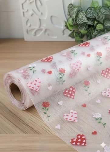 Image of ElastPro (45 cm X 5 m) Printed Shelf Liners for Kitchen Shelves, Drawer Mat, Shelf Liner, Fridge Mats, Kitchen Cabinet Drawer Mat Liner(HeartPrint)