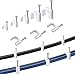 AGPTEK 500Pcs Grapas para Cables Redondo (5 Tamaño - 4mm, 5mm, 6mm,...