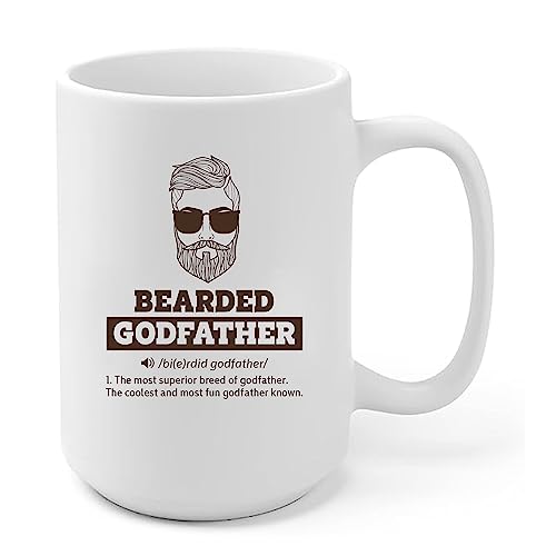 Panvola Bearded Godfather Definition Godfather Gifts Mug 15oz White