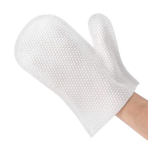 Disposable Body Wipes Glove-Shaped Bathing Wipes for Adults & Elderly, 25-Piece Pack, Large, Soft Gloves Ideal for Travel, Hospital, Camping, and Bedridden Care (Thumb Design)