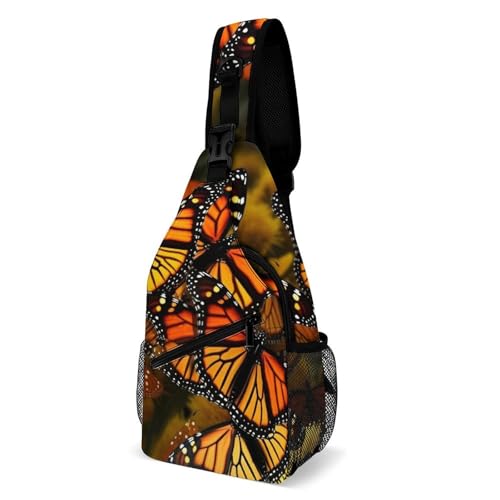 Mochila tipo bandolera blanca para senderismo y uso casual