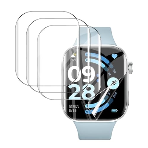 �y3���Z�b�g�zFor REDMI Watch 6 �t�B���� ���b�h�~�[ �E�H�b�` 6 �ی�t�B���� �ylarfbulroc�zTPU���E���𕂂��Ȃ��E�����ߗ��E�����^�E�w��h�~�E��ʑN�₩�����ׁE�\��t���ȒP REDMI Watch 6 �Ή�