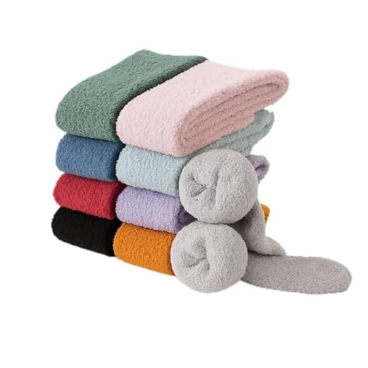 Vopoo Kit 3 Meias Térmica Grossa até a Coxa Flanelada Frio Inverno Intenso Feminina