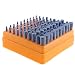 Unigift 100PCS Of 3MM Pole 4-10mm Blue Polishing Grinding Head Abrasive Mounted Stone Drill Bit Set for Engraving Cutting Buffing Suit