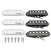 Wilkinson High Output Ceramic Single Coil Pickups Set for Strat Style Electric Guitar, White