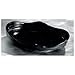 1 qt 16 oz 12 L x 8 W x 2 1/2 D inch Euro Round Bowl Black 12 Ct