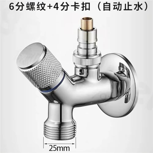 Robinet d'angle en cuivre à trois voies de haute précision avec double sortie durable - 3
