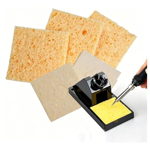 6 Pack High Temperature Resistant Soldering Iron Sponge, Thick Compressed Desoldering Cleaning Sponge for Welding Soldering Tip Cleaning