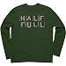 Life is good Men's Crusher Long Sleeve Half Full T-Shirt (Woodsy Green)