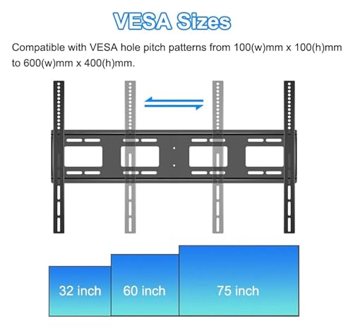 Soporte móvil para TV ajustable hasta 75 pulgadas miniatura 3